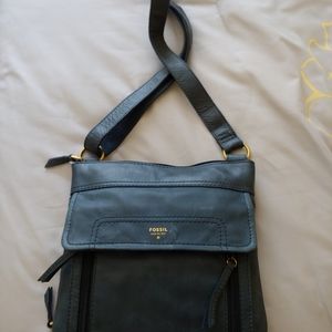 Fossil Blue Crossbody Bag Issue No. 1954 NWOT